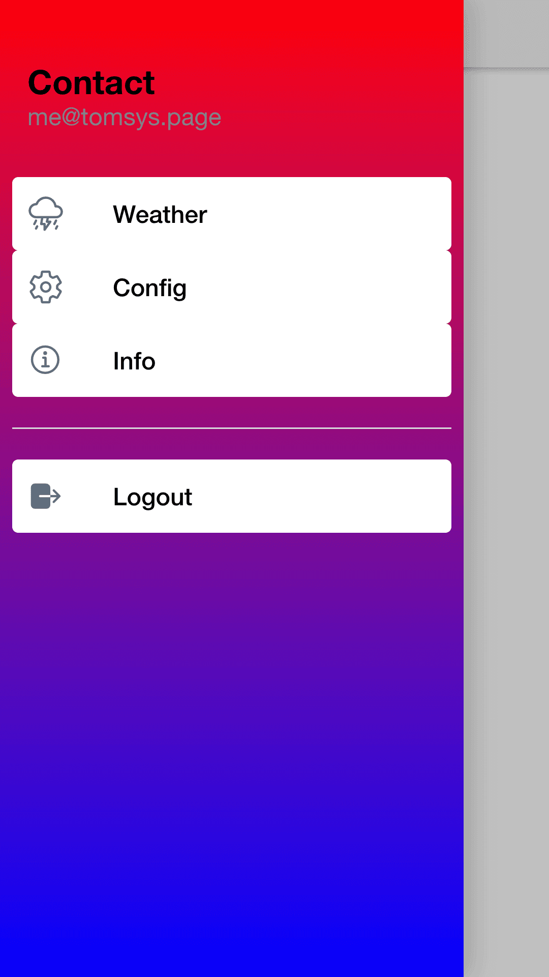 menu ion-list